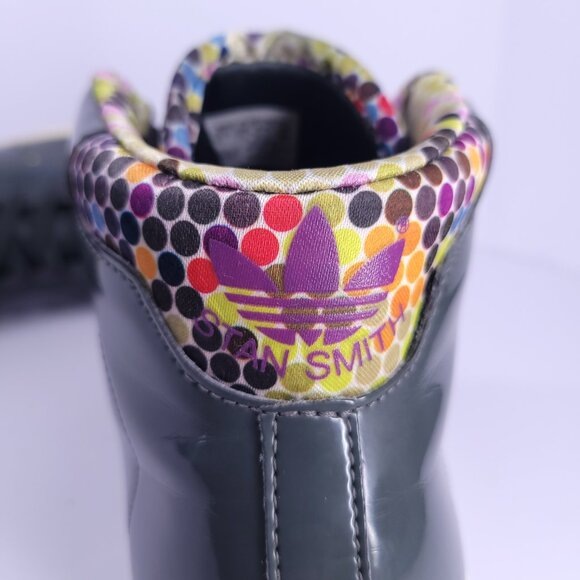 Adidas Stan Smith Mid W BH Gray Multicolor Polka Dot Sneakers Sz 9 Art 280968 - Picture 11 of 16